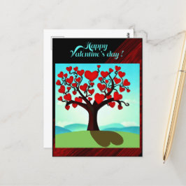 Arbre d’amour - Valentine’s day Vykort