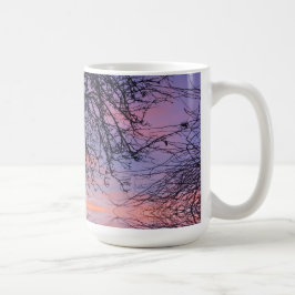Arbre dans le crépuscule kaffemugg