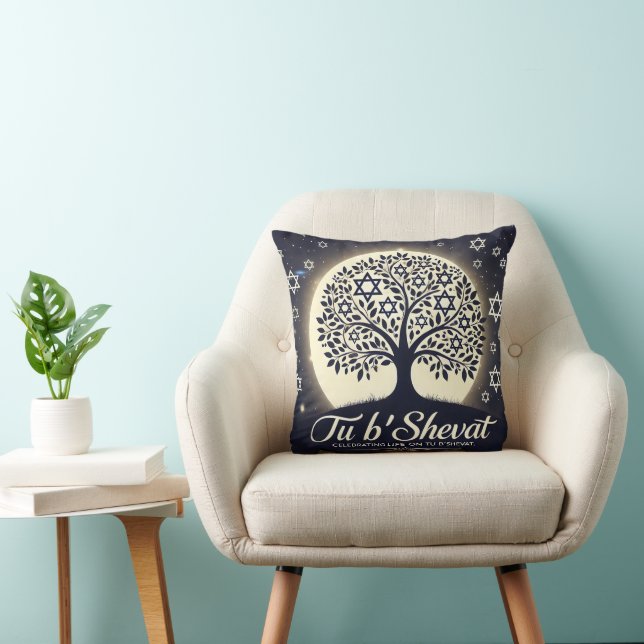 Arbre de Vie de Tu B'Shevat - Un Symbole Éternel Kudde (Stol)