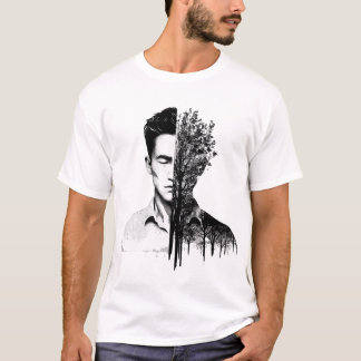 Arbre halv konst t shirt