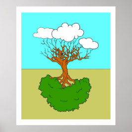 arbre renversé poster