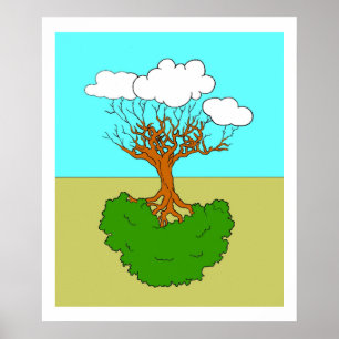 arbre renversé poster