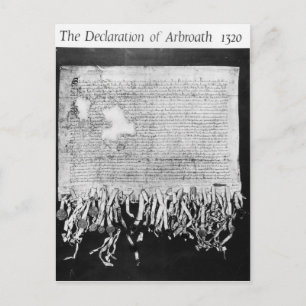 Arbroath-förklaringen av den 6 april 1320 vykort