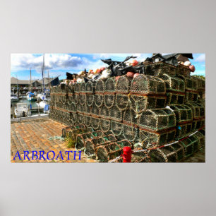 Arbroath Harbour & Marina, Skottland Poster