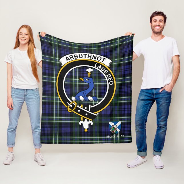 Arbuthnot Klan Badge Tartan Play Fleecefilt (På plats)