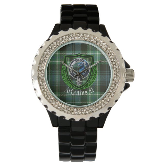 Arbuthnott Scottish Klan Tartan och Vapensköld Armbandsur (Framsida)