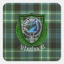 Arbuthnott Scottish Klan Tartan och Vapensköld