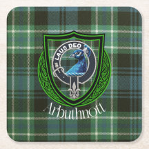 Arbuthnott Scottish Klan Tartan och Vapensköld