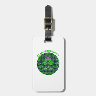 Arbuthnott Scottish Tartan Celtic Thistle Bagagebricka