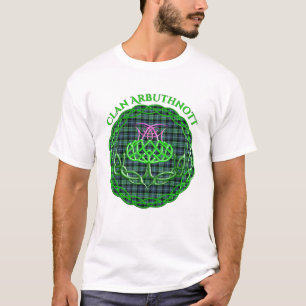 Arbuthnott Scottish Tartan Celtic Thistle T Shirt