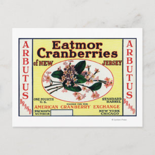 Arbutus Eatmor Cranbär Brand Vykort