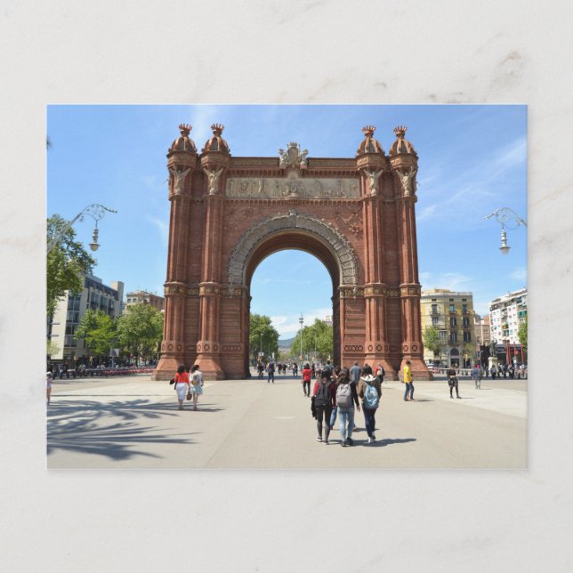 "Arc de Triomf", Barcelona Vykort (Framsida)