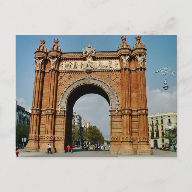 Arc De Triomf, Barcelona Vykort (Framsida)