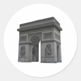Arc de Triomphe: 3D-modell: Runt Klistermärke