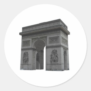 Arc de Triomphe: 3D-modell: Runt Klistermärke
