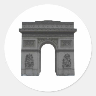 Arc de Triomphe: 3D-modell: Runt Klistermärke