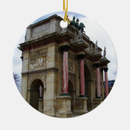 Arc de Triomphe de Carrousel. Julgransprydnad Keramik