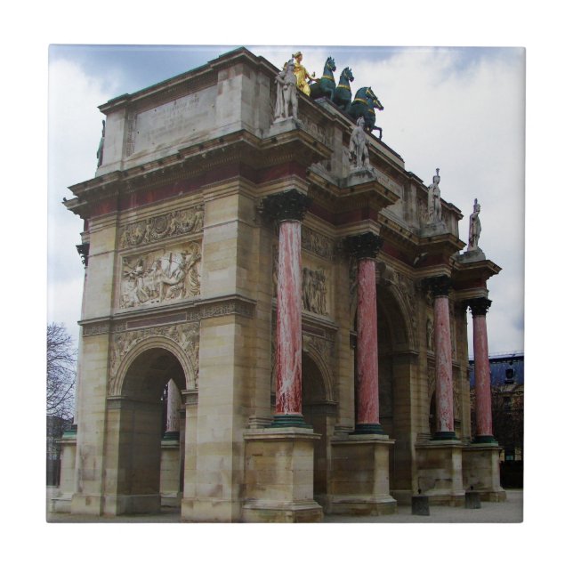 Arc de Triomphe de Carrousel. Kakelplatta (Framsidan)