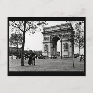 Arc de Triomphe de l'Étoile, Paris, Frankrike Vykort