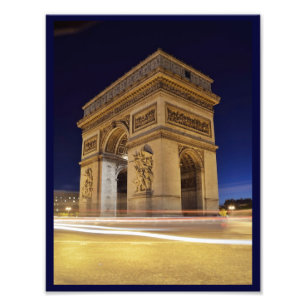 Arc de Triomphe de som är l'Étoile i den sköt Fototryck