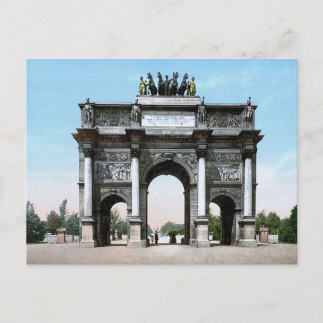 Arc de Triomphe du Carrousel Vykort (Framsida)
