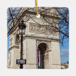 Arc de Triomphe i Paris, Frankrike Julgransprydnad Keramik