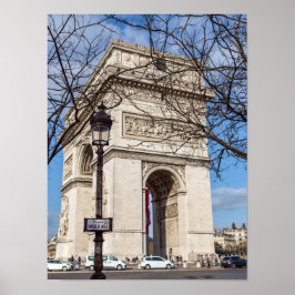 Arc de Triomphe i Paris, Frankrike Poster
