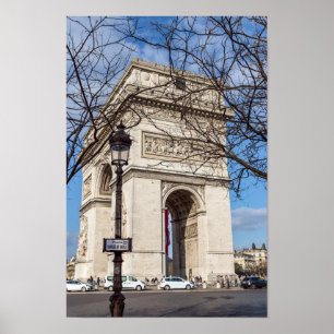 Arc de Triomphe i Paris, Frankrike Poster