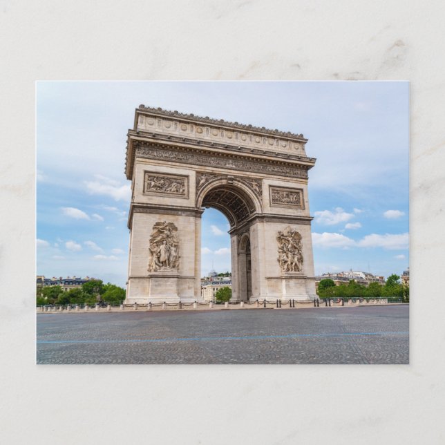 Arc de Triomphe i Paris, Frankrike Vykort (Framsida)