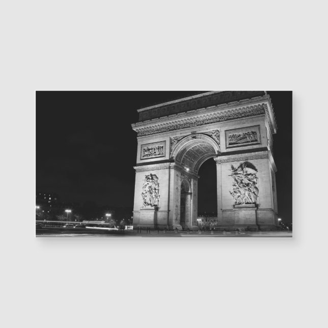 Arc de Triomphe på natten i Paris (Framsida)