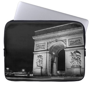 Arc de Triomphe på natten i Paris Laptop Fodral
