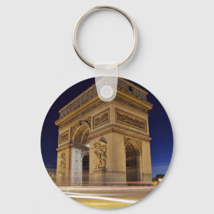 Arc De Triomphe på natten Nyckelring