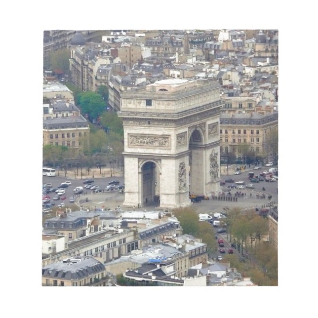 Arc de Triomphe Paris Frankrike Anteckningsblock (Framsida)
