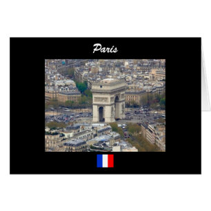 Arc de Triomphe Paris Frankrike Hälsningskort