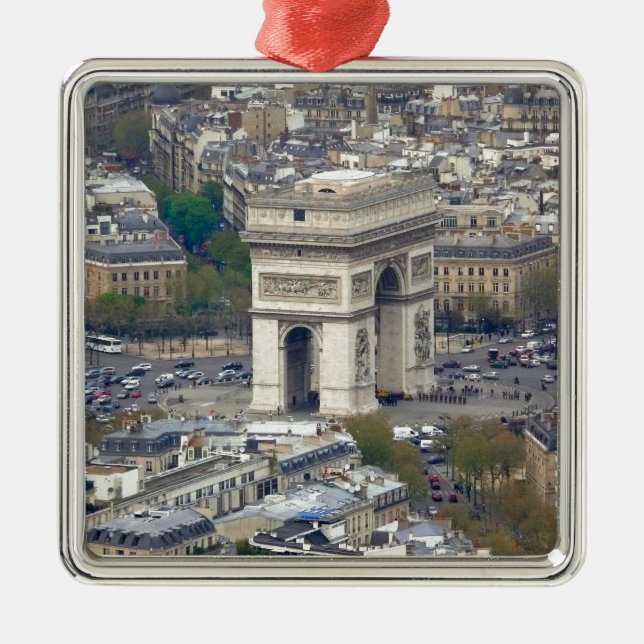 Arc de Triomphe Paris Frankrike Julgransprydnad Metall (Framsidan)