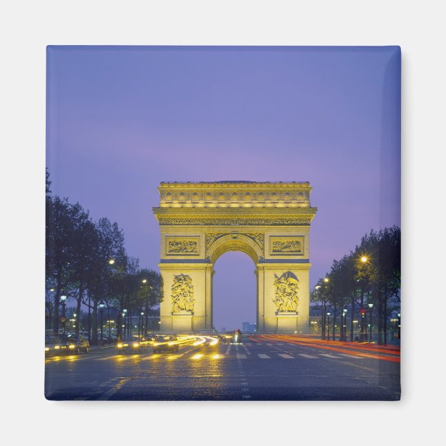 Arc de Triomphe, Paris, Frankrike Magnet (Framsidan)