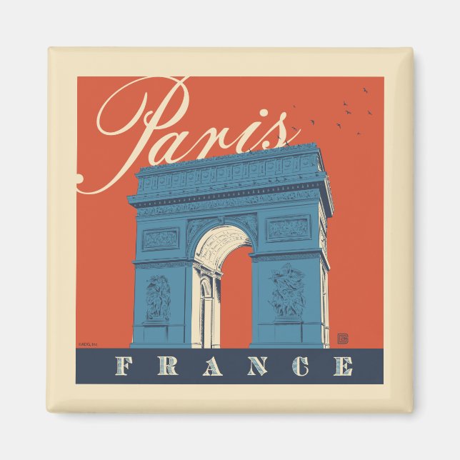 Arc de Triomphe | Paris, Frankrike Magnet (Framsidan)