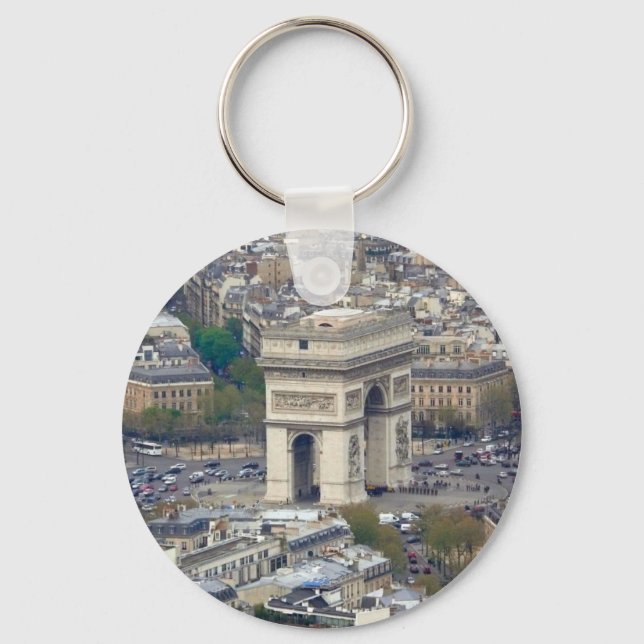 Arc de Triomphe Paris Frankrike Nyckelring (Framsida)