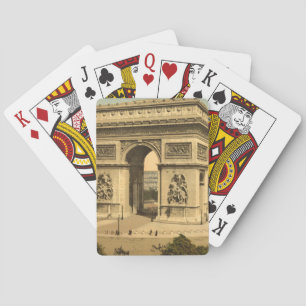 Arc de Triomphe Paris, frankrike Spelkort