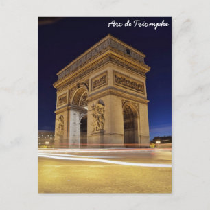 Arc de Triomphe, Paris, Frankrike Vykort