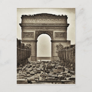 Arc de Triomphe, Paris, Frankrike Vykort