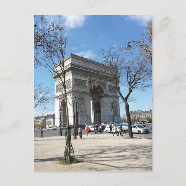 Arc de Triomphe, Paris, Frankrike Vykort (Framsida)