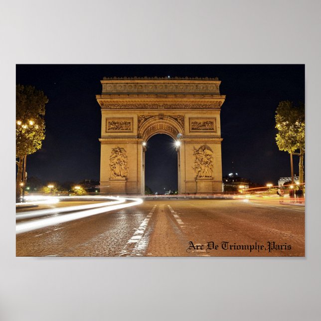 Arc De Triomphe, Paris Poster (Framsidan)