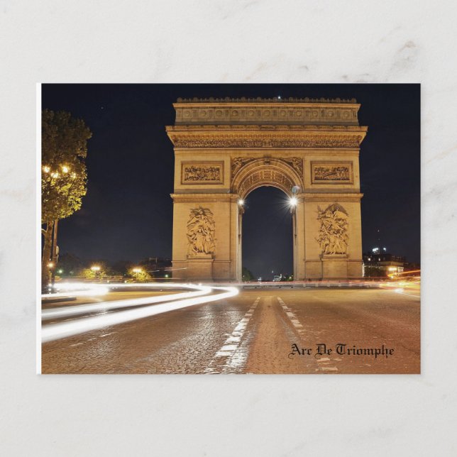 Arc De Triomphe, Paris Vykort (Framsida)