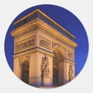 Arc de Triomphe Runt Klistermärke