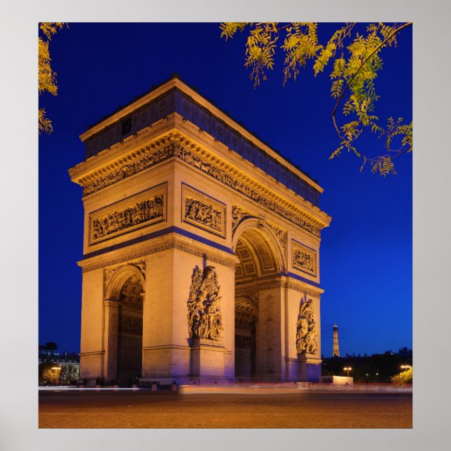 Arc de Triomphe Ställe de LEtoile Star Square Poster (Framsidan)