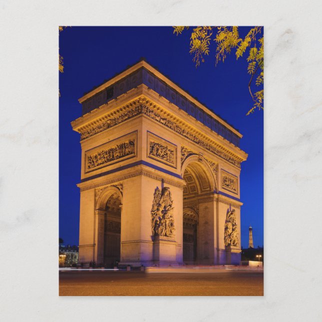 Arc de Triomphe Ställe de LEtoile Star Square Vykort (Framsida)