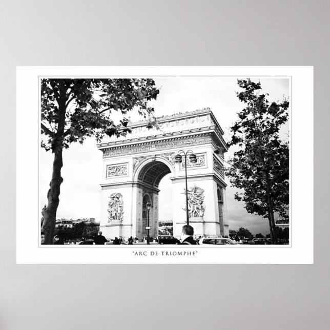 Arc de Triomphe-utskrift Poster (Framsidan)