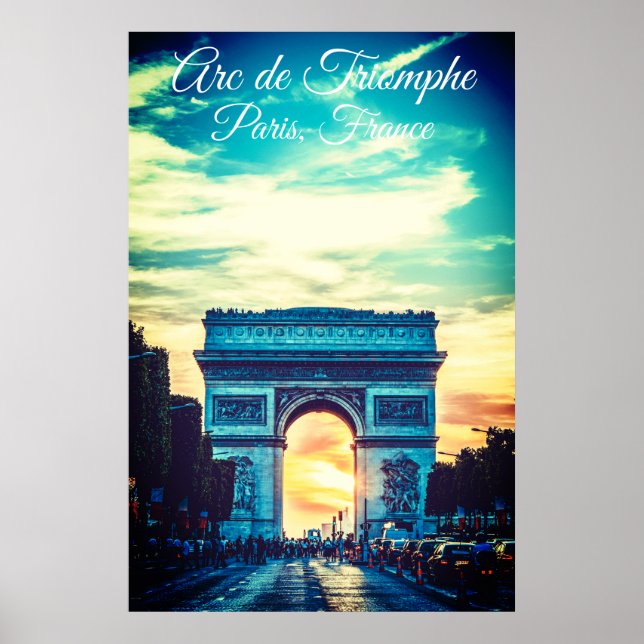 Arc de Triomphe Vivid Poster (Framsidan)