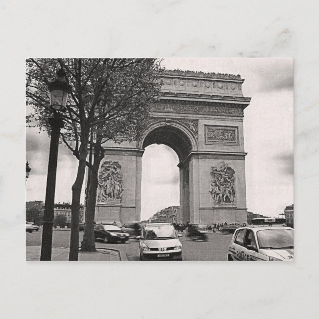 Arc de Triomphe Vykort (Framsida)